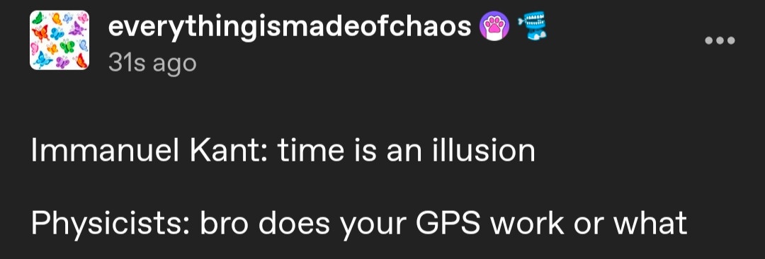 A quick laugh with a small physics joke