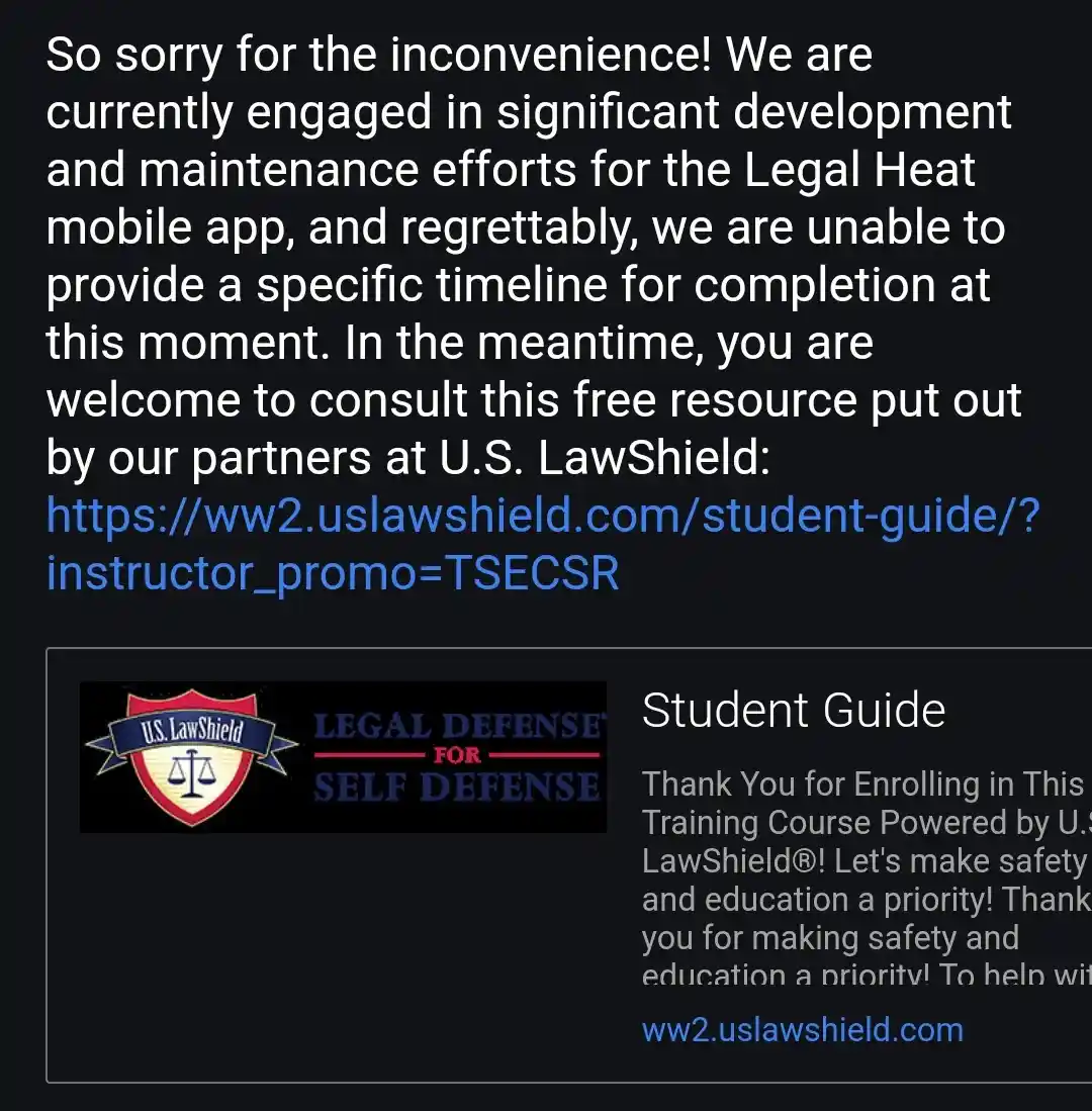 A screenshot of a mobile app's maintenance notice, which humorously deflects user frustration by redirecting them to a U.S…
