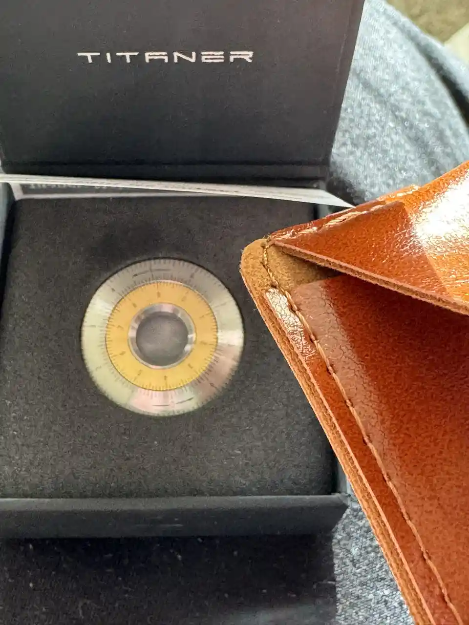 The Titaner Slide Rule: A Stylish Leather Case