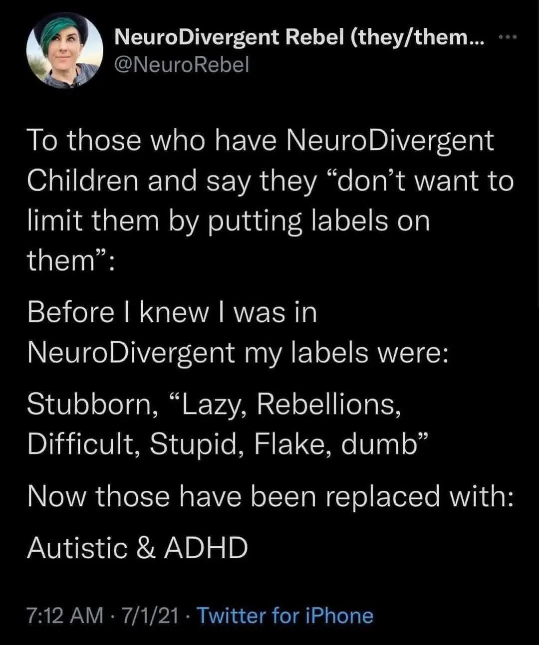 Labels Matter: Providing the Right Support for Everyone