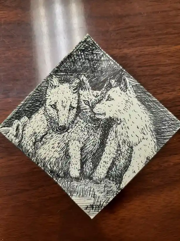 Adorable Puppers on Post-it Notes