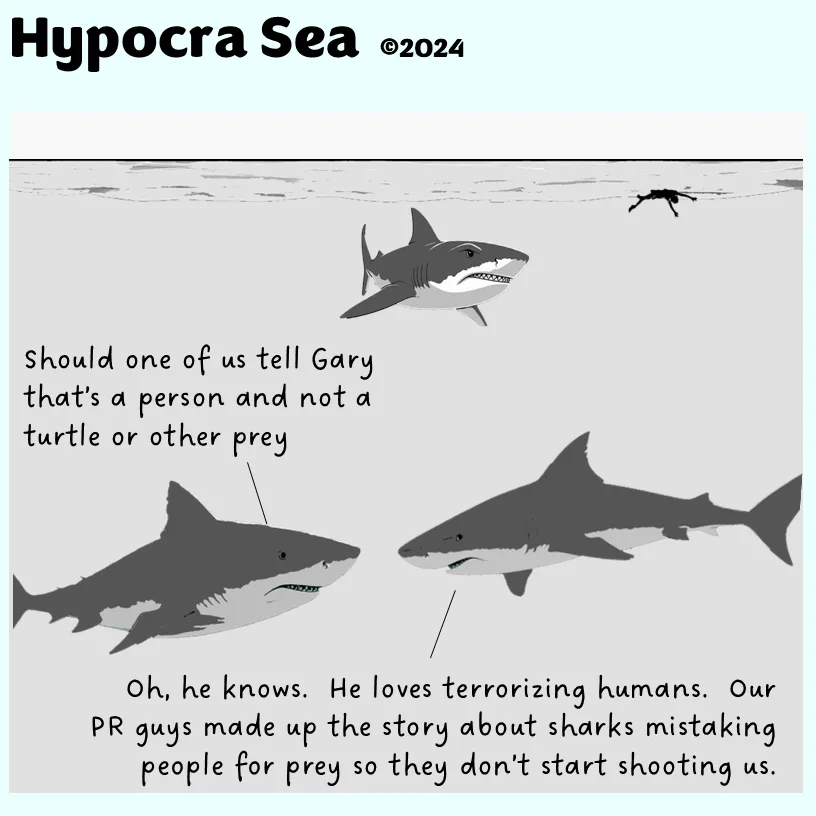 Shark Confusion: Mistaking Prey for a Snack