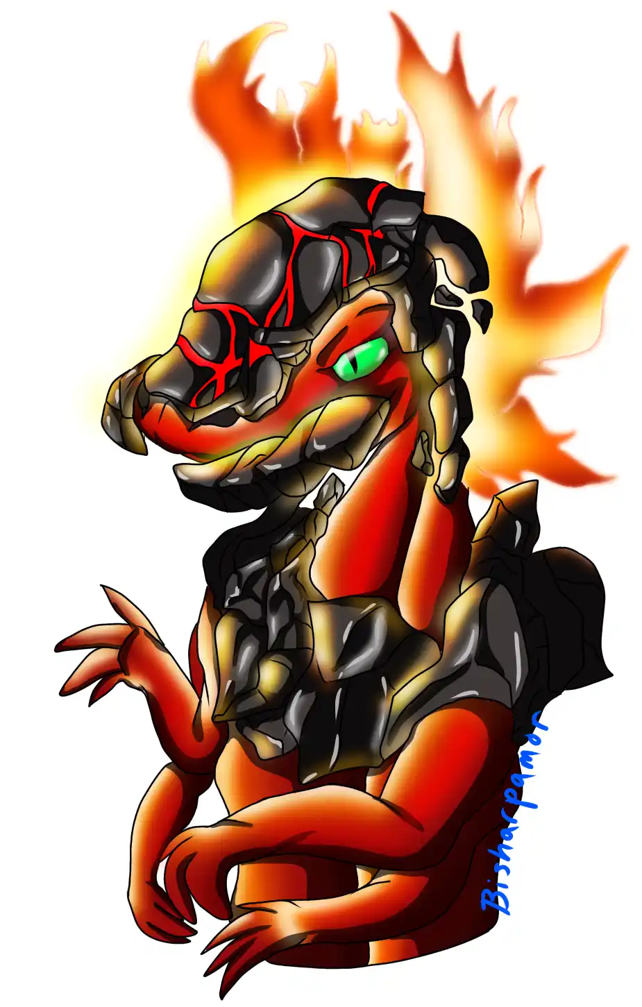 Behold the majestic volcanic fire dragon!