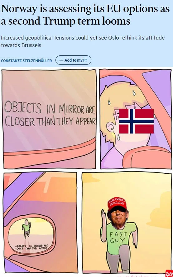 Out of nowhere, it's Norway!