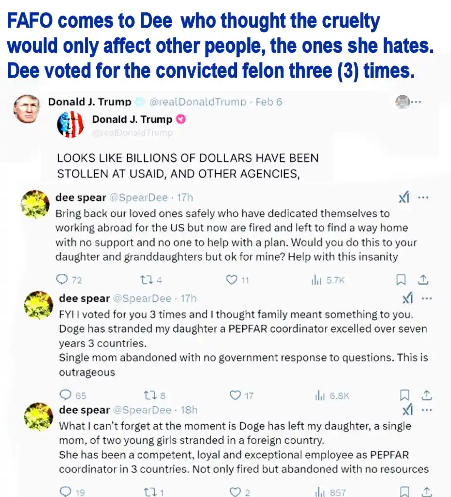 The image shows a screenshot of Twitter posts. The top post is from Donald J. Trump, stating 'LOOKS LIKE BILLIONS OF DOLLARS…