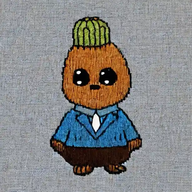 Meet the Dapper Little Acorn: Stylish and Adorable!