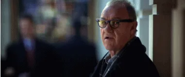 A sequence of six still frames shows actor Robin Williams with a shocked, wide-eyed expression, followed by a look of…