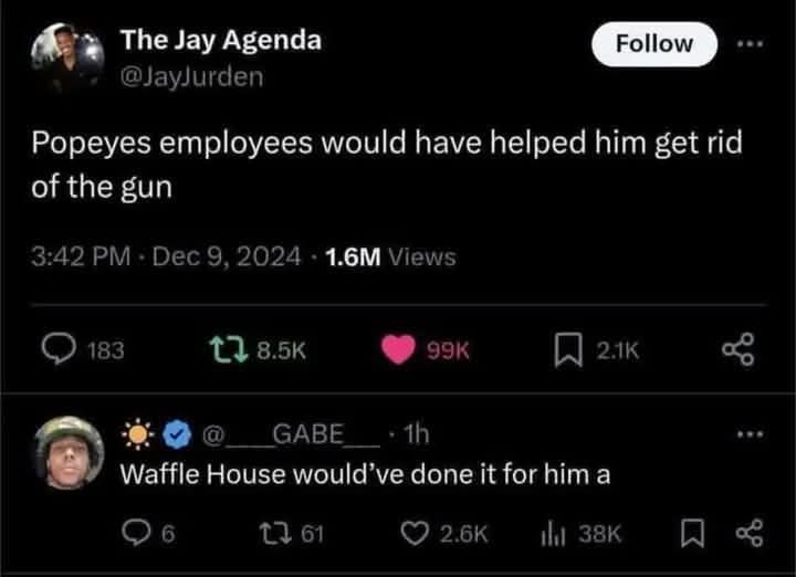 No snitching here!