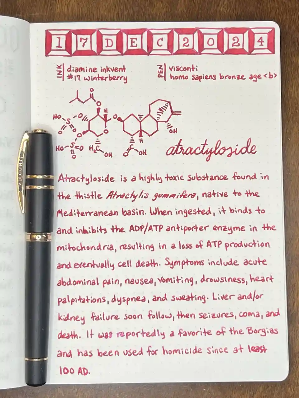 Tox-inkvent 2024: Day 17 Chronicles