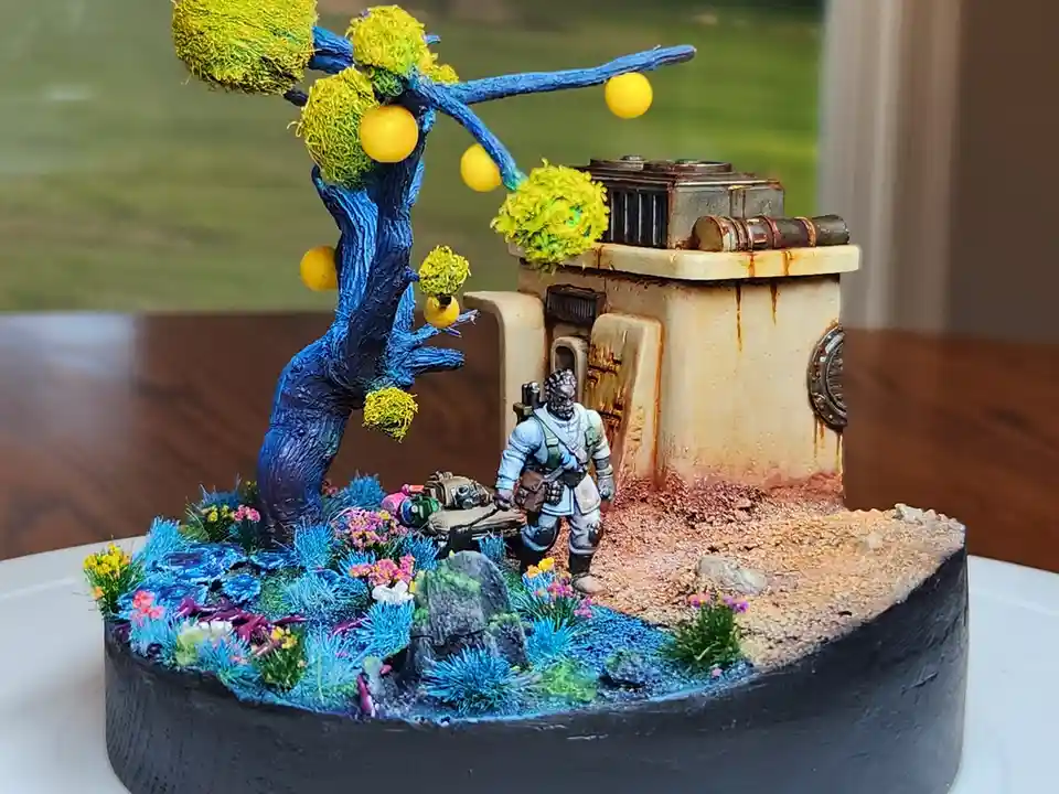 Celebrating My First Published Sci-Fi Short Story with This Diorama