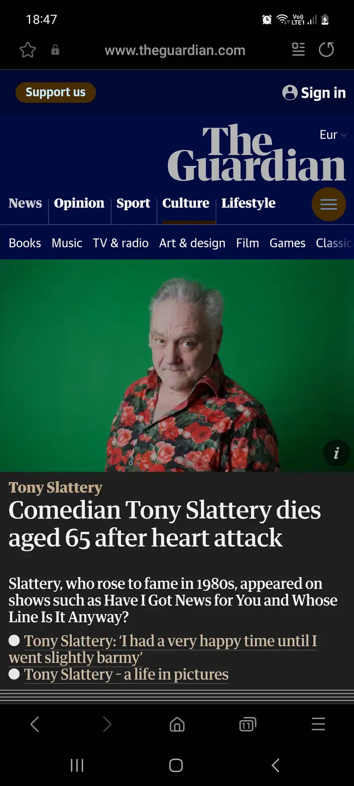 In Loving Memory of Tony
