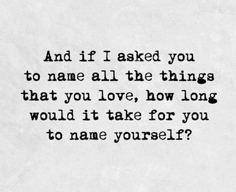 The image displays black typewriter-style text on a textured, off-white paper background. The text reads: 'And if I asked…