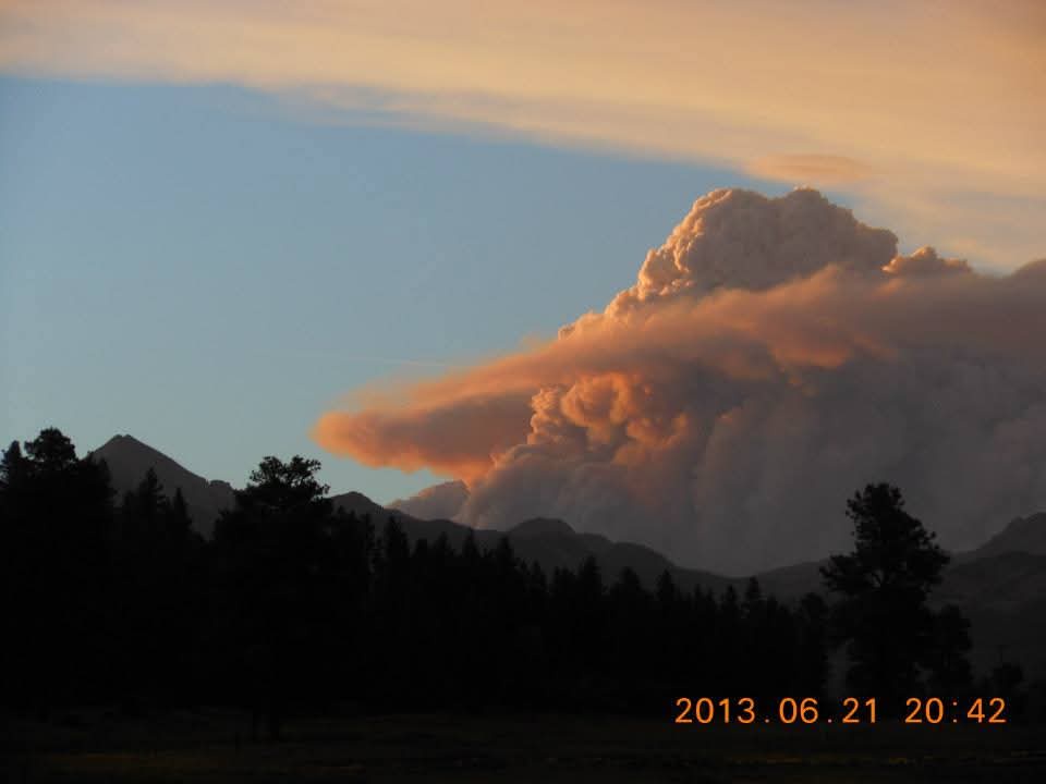 West Fork Complex Smoke Column Makes Pagosa Peak Look Tiny!