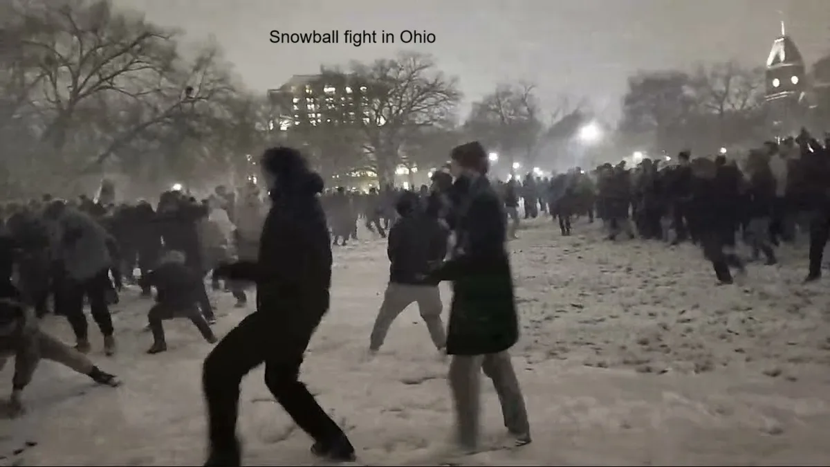 Epic Snowball Showdown in Ohio