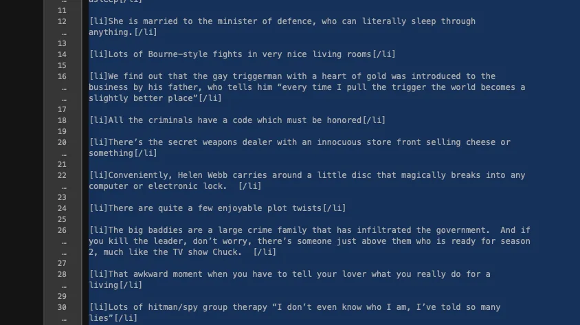 Crafting a forum post in BBedit for the nostalgic BBcode era