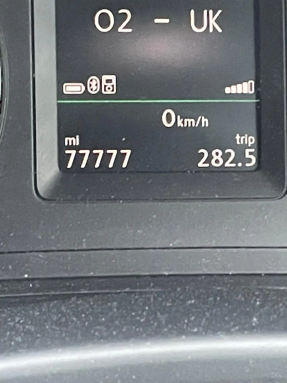 Odometer Reading: All Sevens!