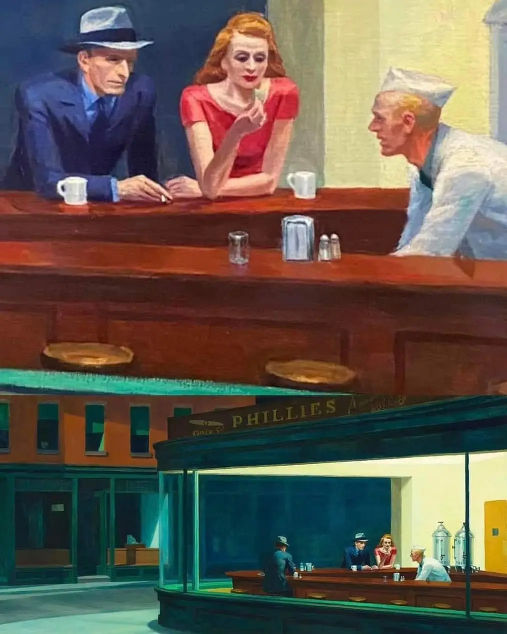 Exploring Edward Hopper's Iconic 'Nighthawks' from 1942