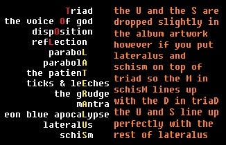 Unveiling the Secret Tool: Lateralus Track List