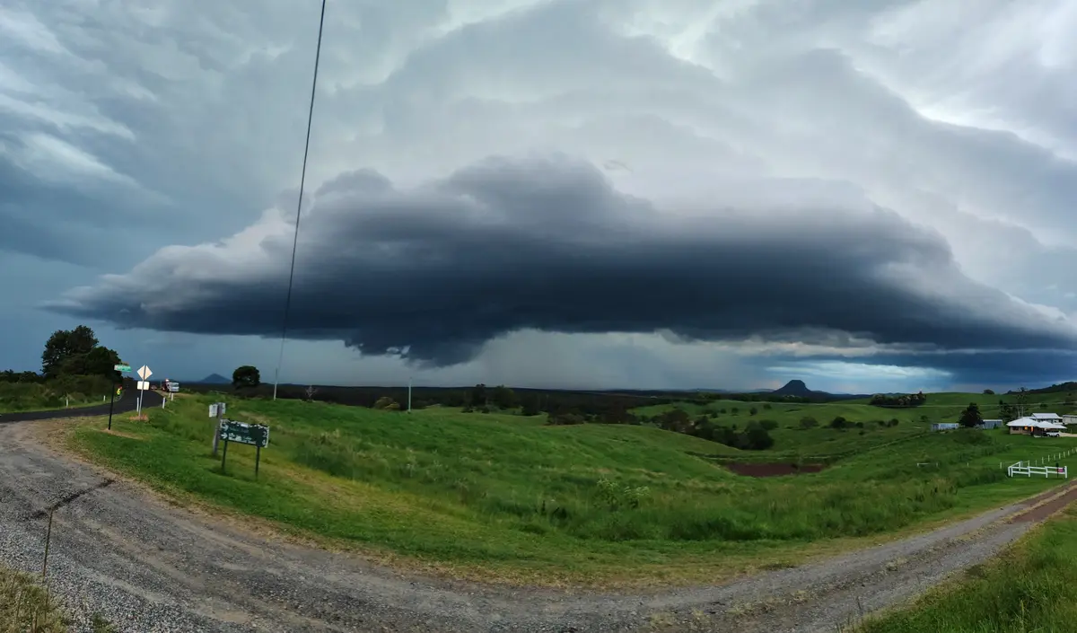 Dramatic Storm Clouds Over Sunshine Coast, Australia