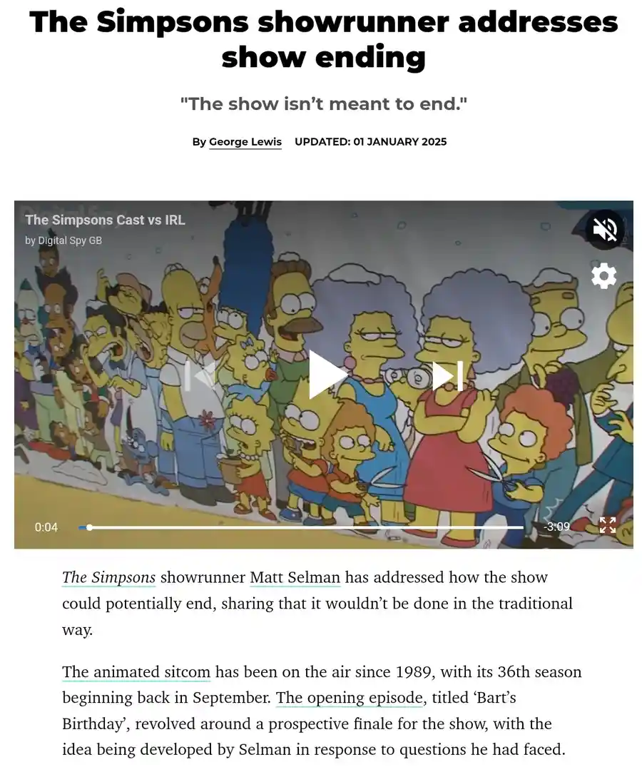 How Long Will The Simpsons Saga Continue?