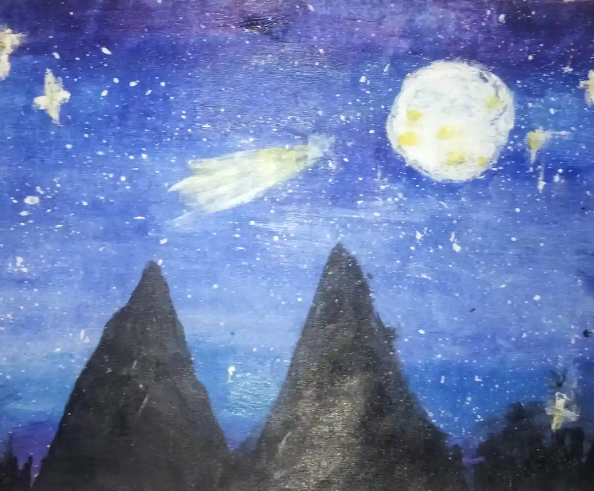 Gazing into the 'Comet Vast Night Skies'