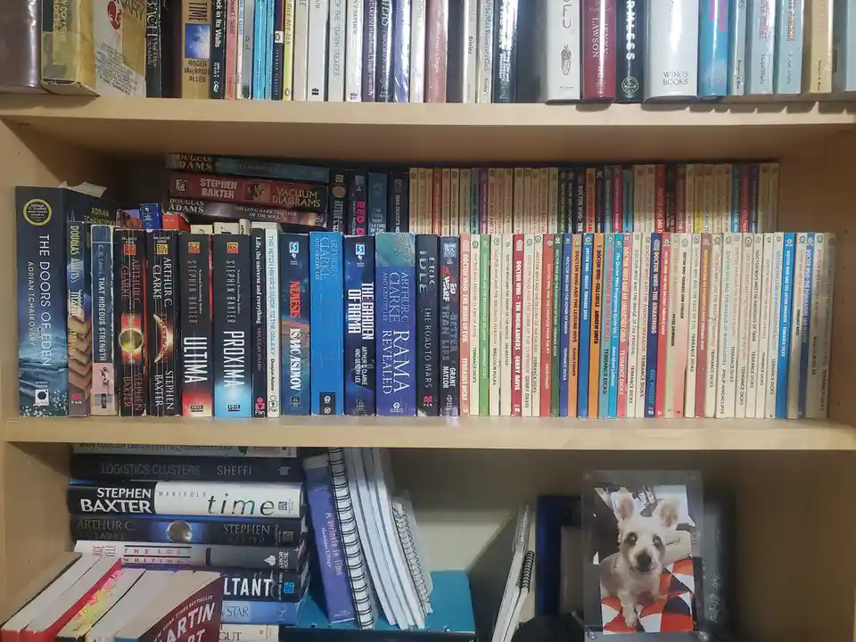 A Glimpse at My Sci-Fi Book Collection