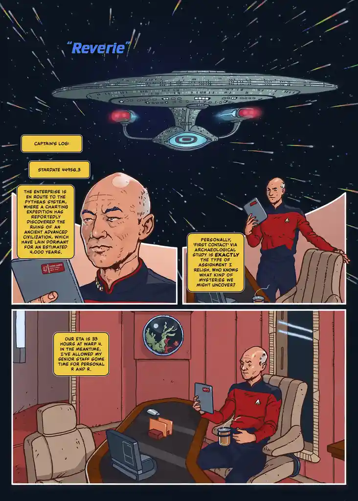 Creating a Star Trek fan comic: 'Reverie' from TNG