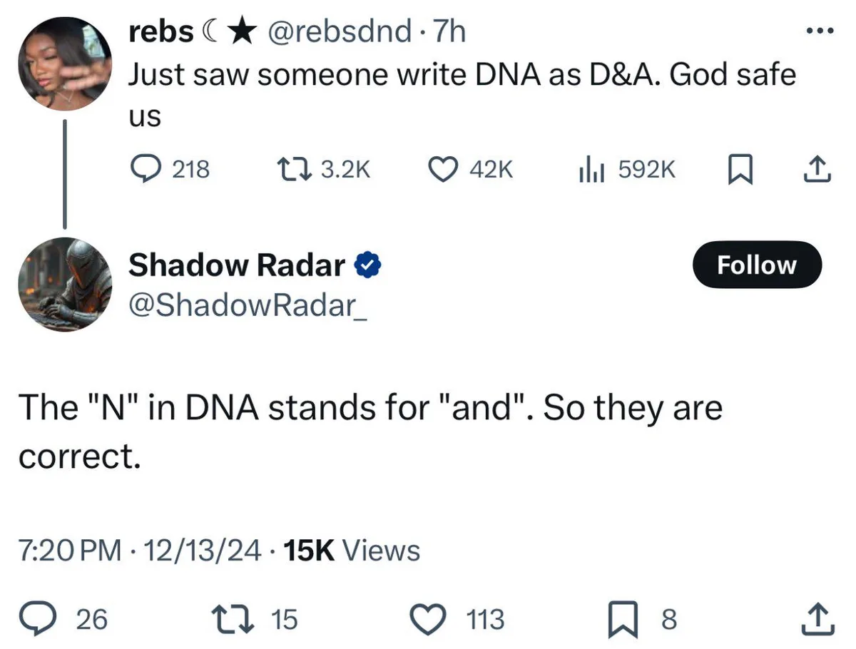 Were they perhaps considering DNB?