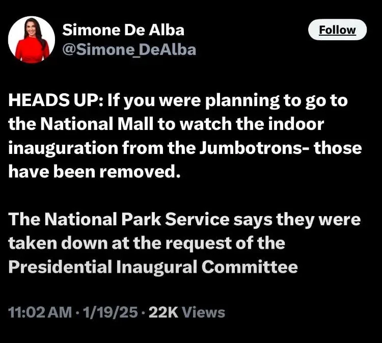 A screenshot of a tweet by Simone De Alba (@Simone_DeAlba) with a black background and white text. The tweet warns people…