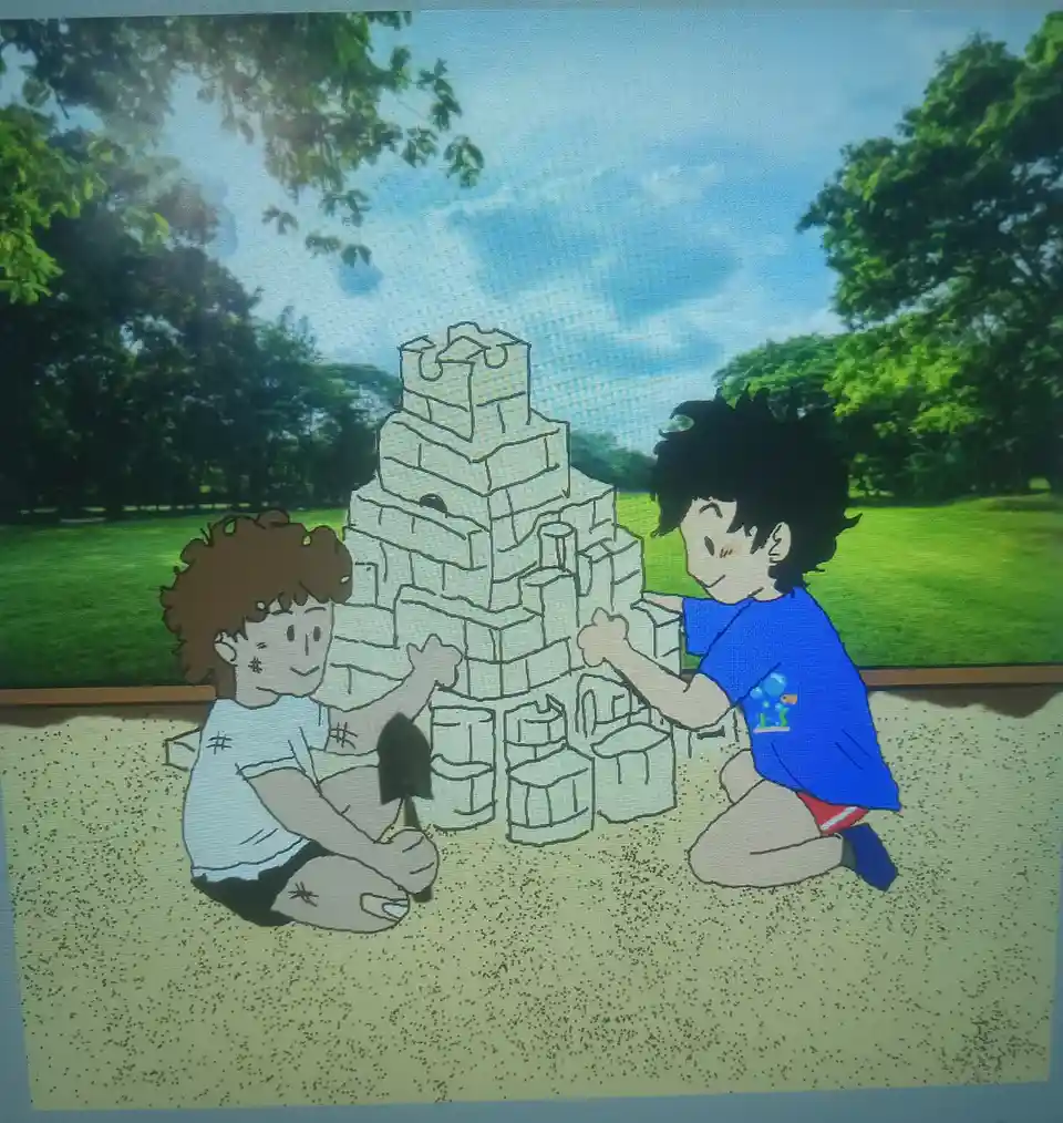 Percy and Leo's Epic Sandcastle Adventure