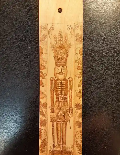 Unique Wooden Nutcracker Bookmark: A Crafty Creation