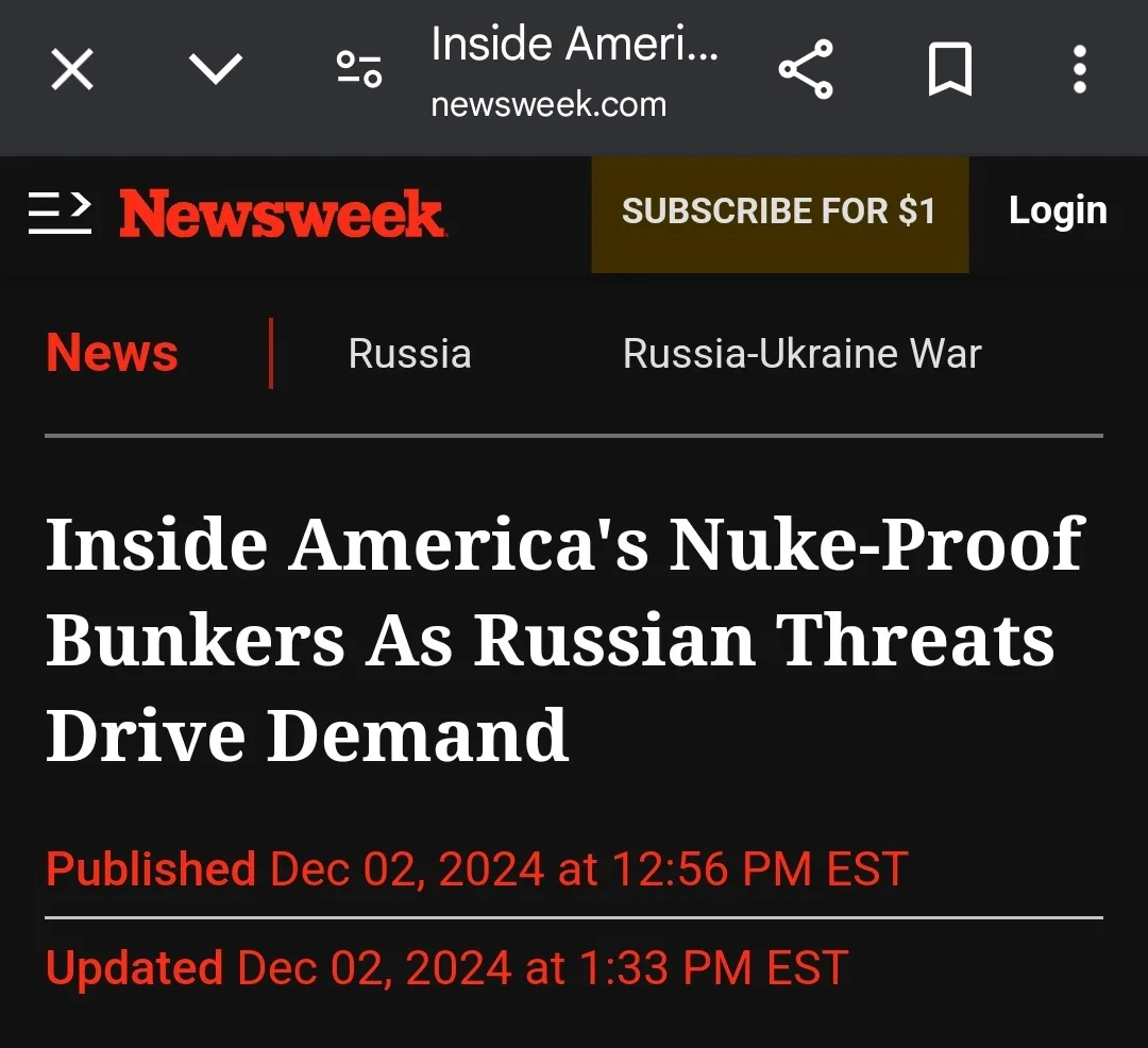 A screenshot of a Newsweek article header with a black background, white headline text, and red publication dates. The…