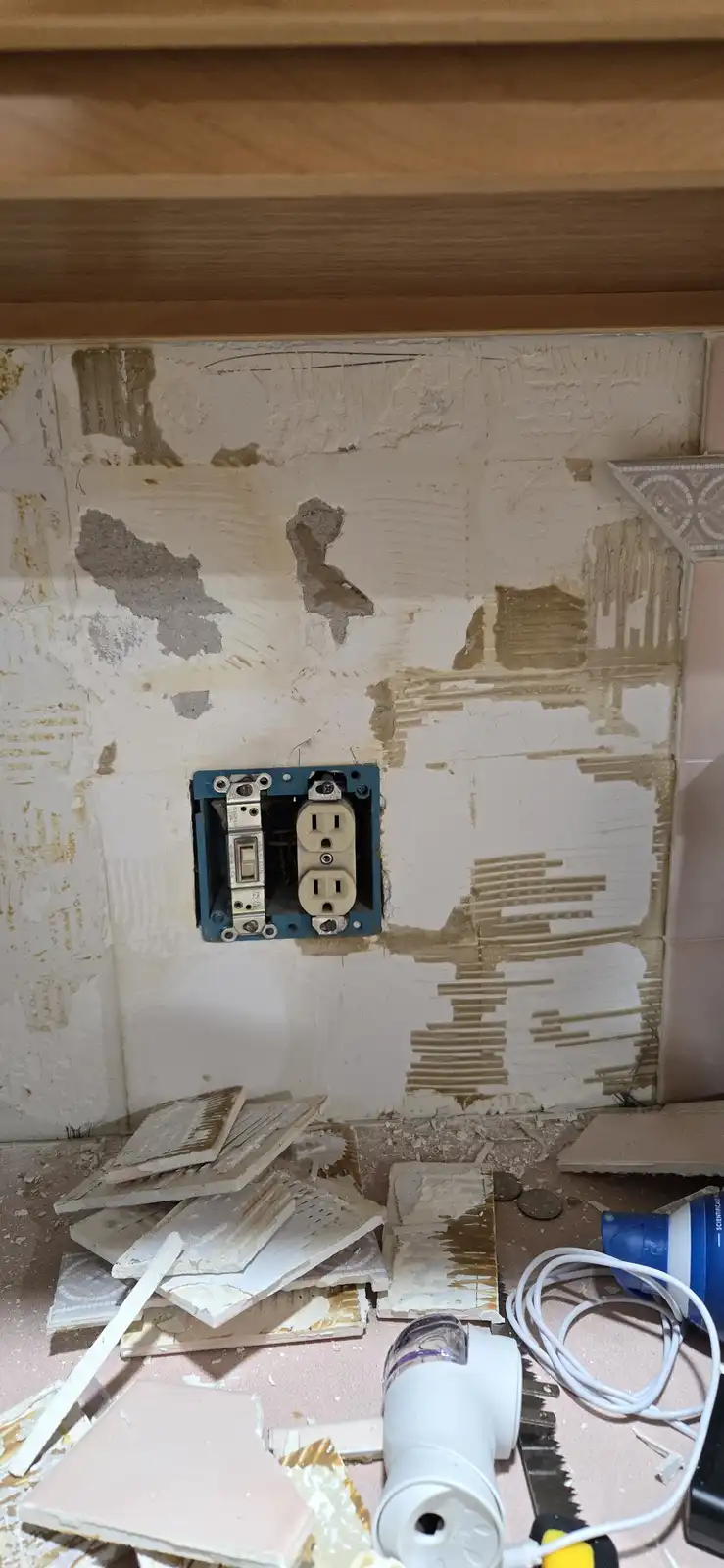 With the backsplash gone, what’s the next step?