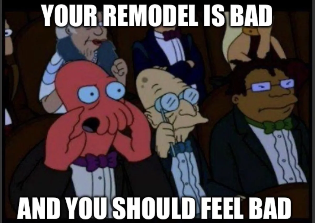 A cartoon image shows several formally dressed characters in an audience. The central red octopus character has a shocked…