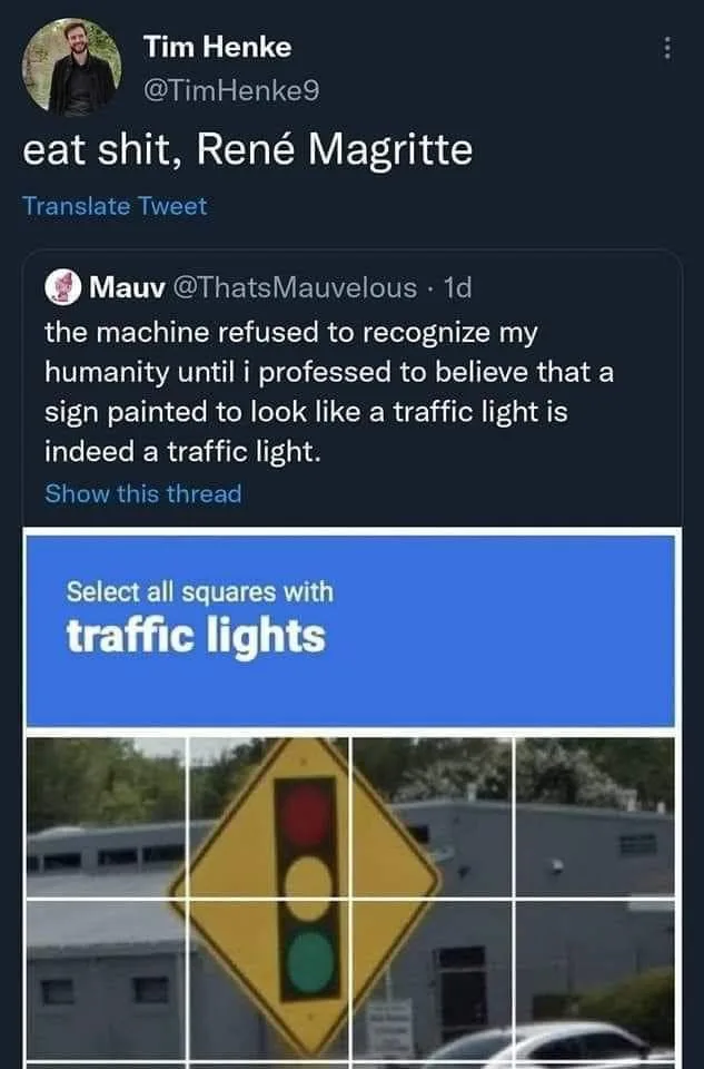 Yeah, take that Magritte!