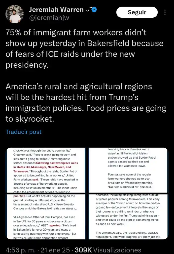 So, are we talking about farmers markets now?
