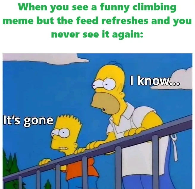 The image shows Bart Simpson looking down with a sad expression, saying 'It's gone,' while his father Homer Simpson…
