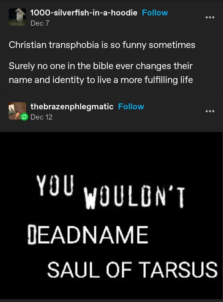 A biblical transition like no other!