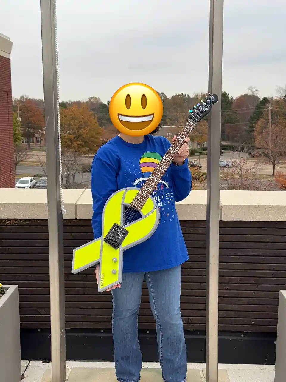 Creating a Unique Cancer Ribbon Guitar