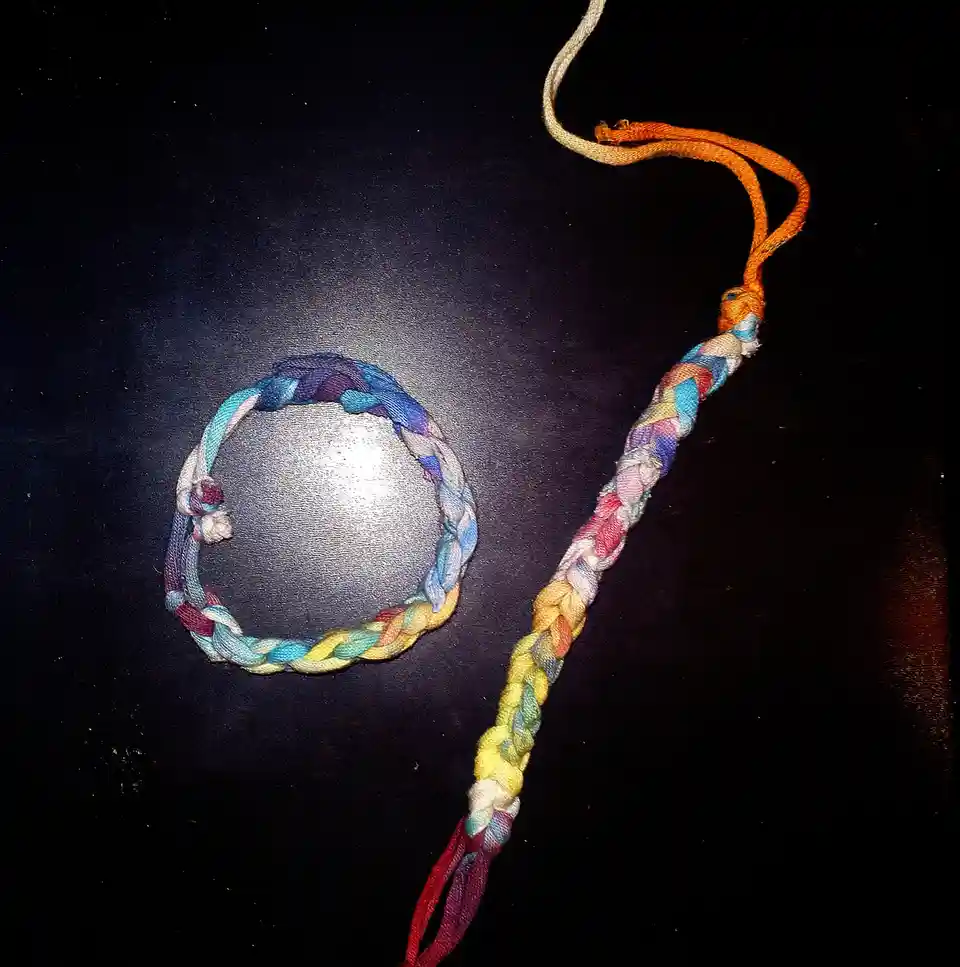 Check Out the Crochet Bracelets I Made Today!