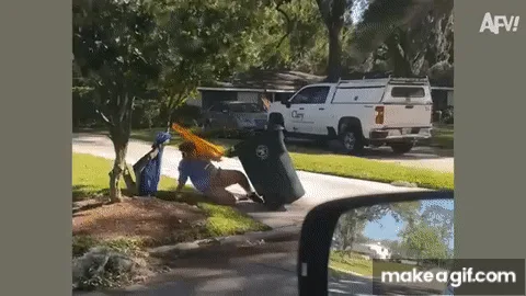 The Epic Showdown: Man vs. Wheelie Bin