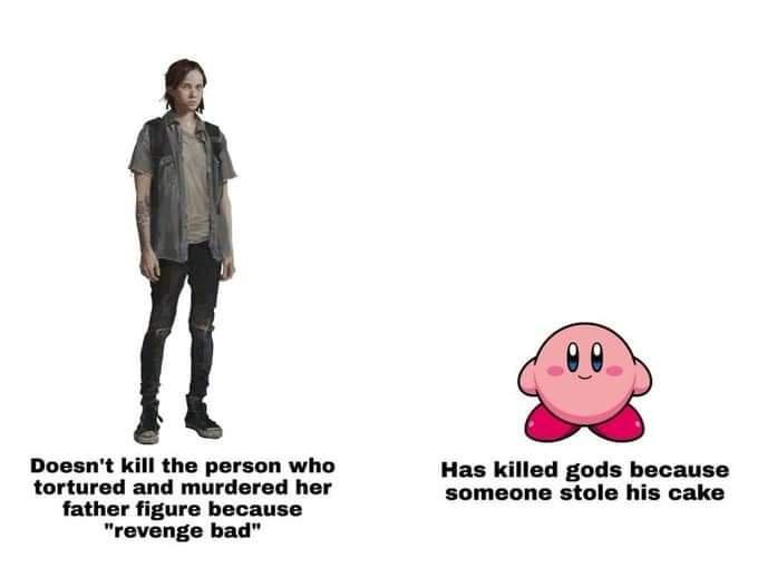 The image displays two side-by-side figures: on the left, a human woman with dark hair, wearing a grey shirt, black pants…