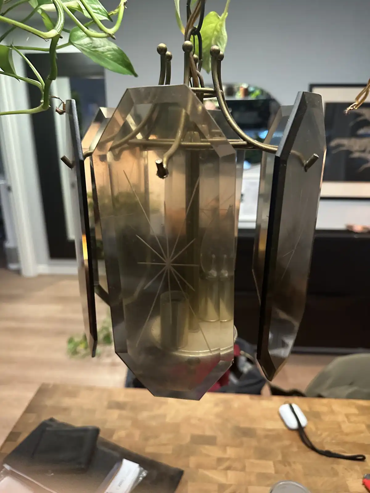 A Unique Light Fixture That Catches the Eye