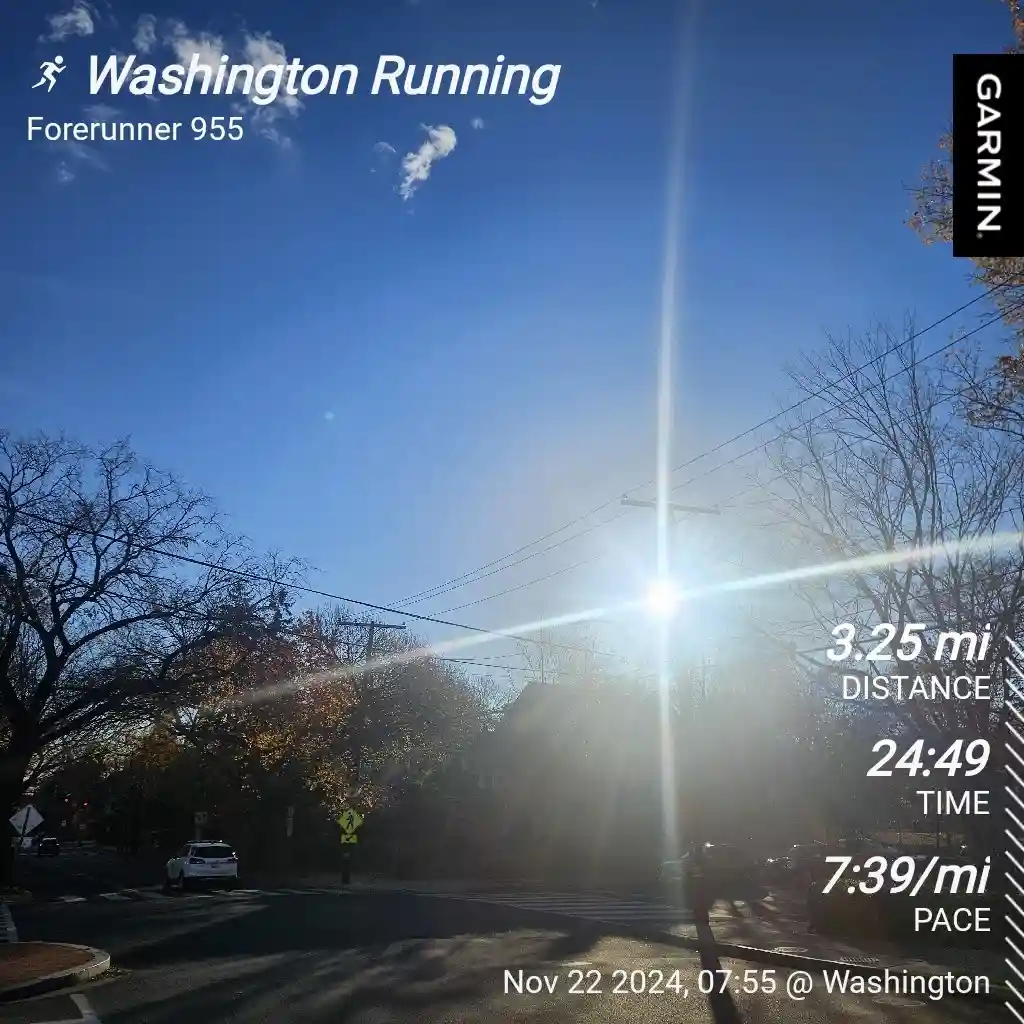 The routine jog: another day, another mile.