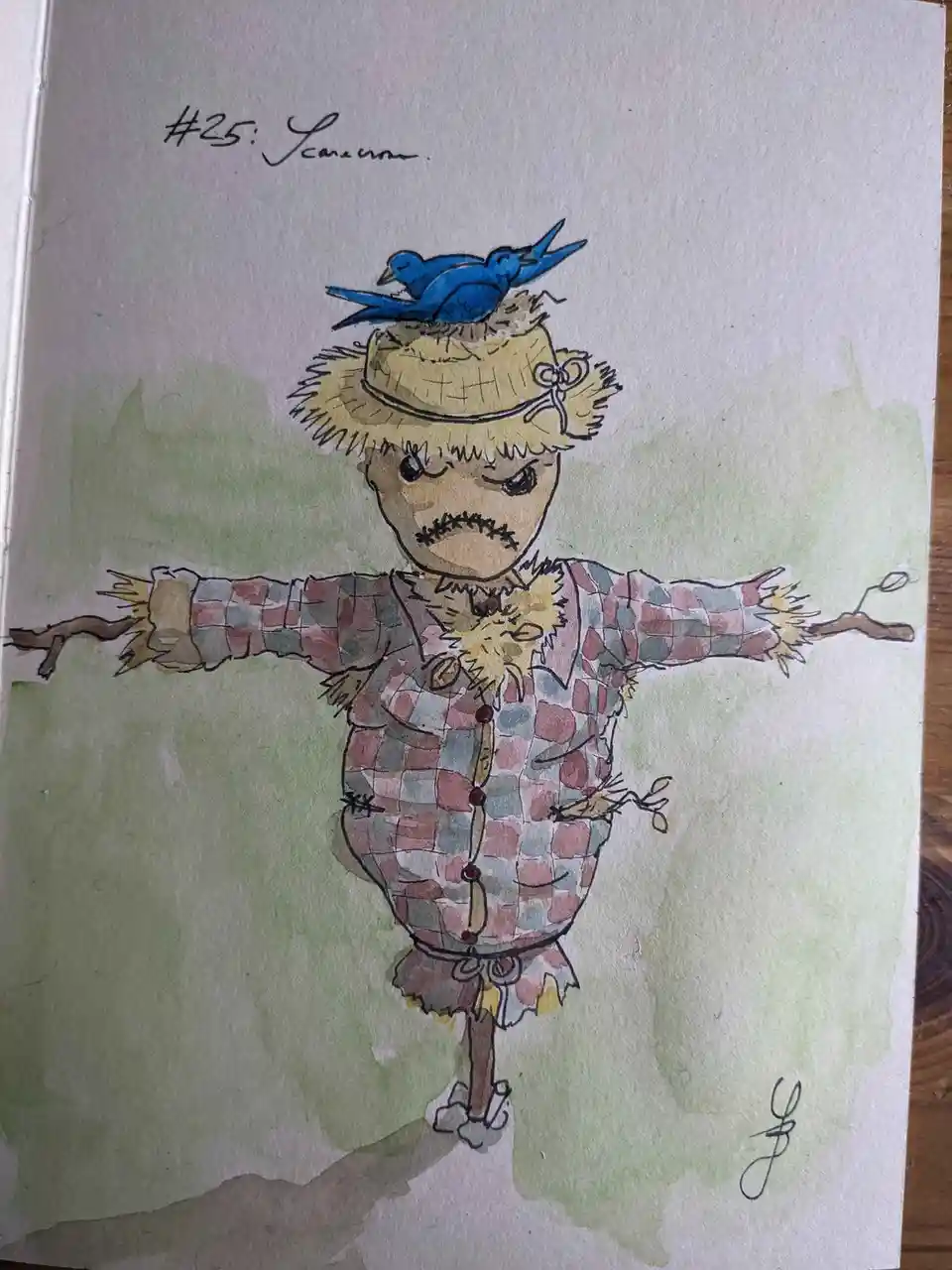 Inktober Day 25: Scarecrow